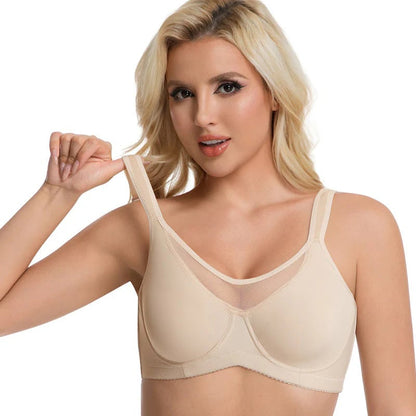 💐Women's Elegant Sheer Full Coverage Plus Size Bra