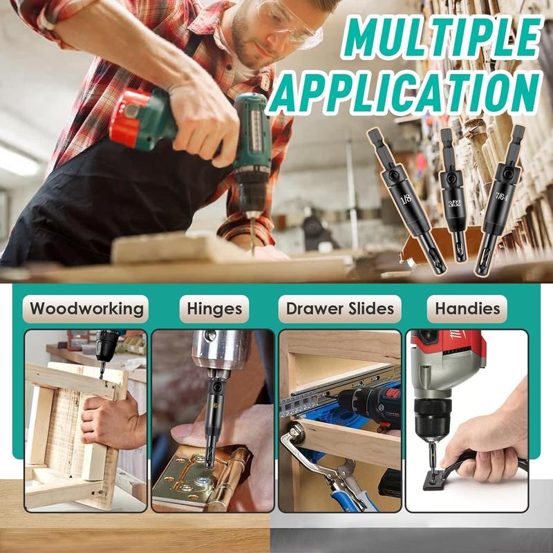 2026 Upgraded Self Centering Drill Bit Set Vix Bits(4PCS)