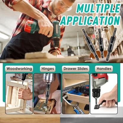 2026 Upgraded Self Centering Drill Bit Set Vix Bits(4PCS)