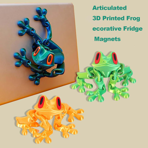 🐸 3D Printed Magnetic Frog | Articulated Fidget Toy & Decor