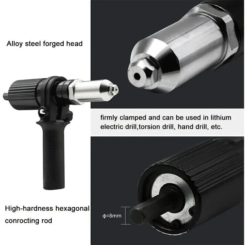 Electric Rivet Nut Gun Drill Adapter