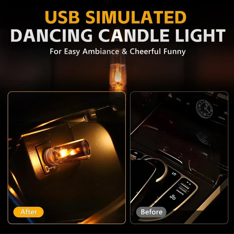 🔥USB Realistic Flame Ambient Lamp
