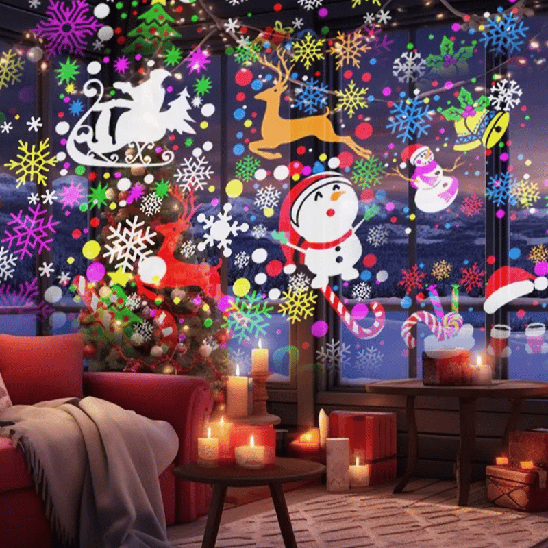 🎅LED Christmas Projection Lamp-16 Patterns of Pure Holiday Magic!🎄✨