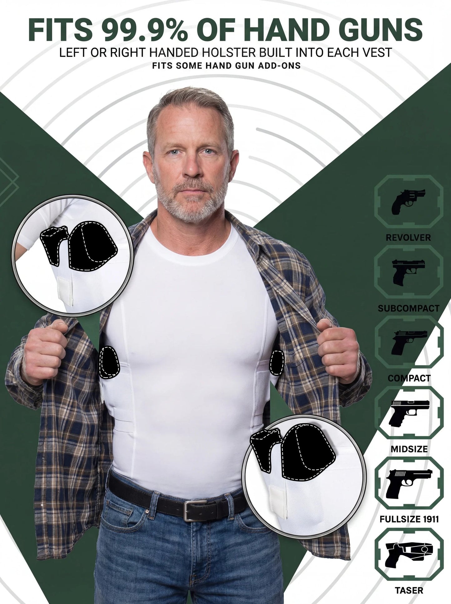 Ghost Tee-Concealed Carry Crew Neck Tee