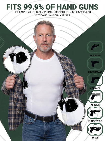 Ghost Tee-Concealed Carry Crew Neck Tee
