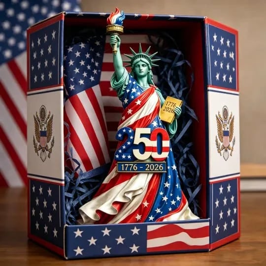 🗽 Handmade USA 250th Anniversary Statue of Liberty Figurine