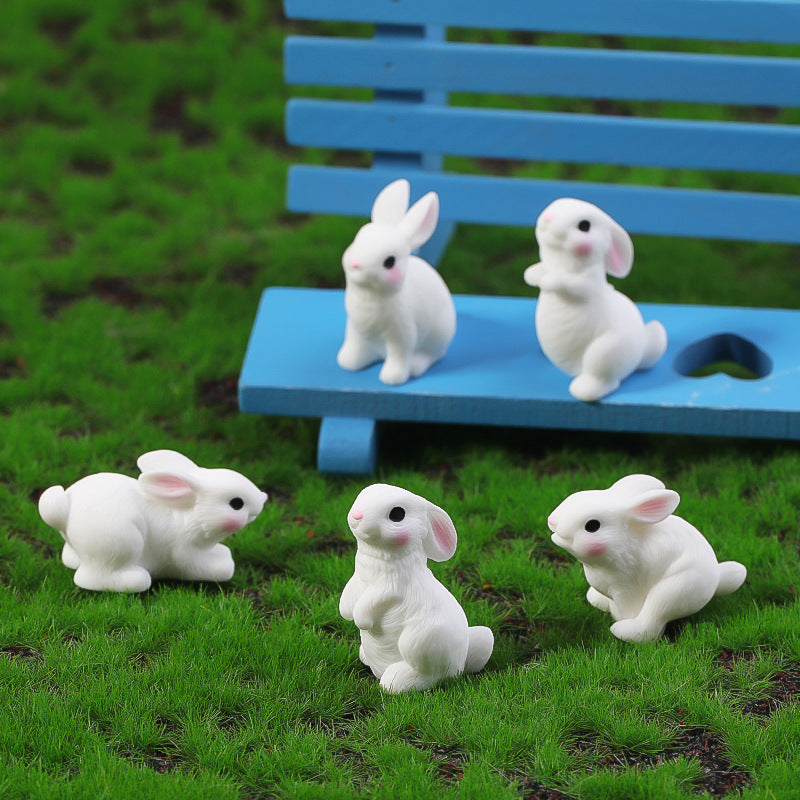 15pcs Mini Rabbit Animal Figures Toy