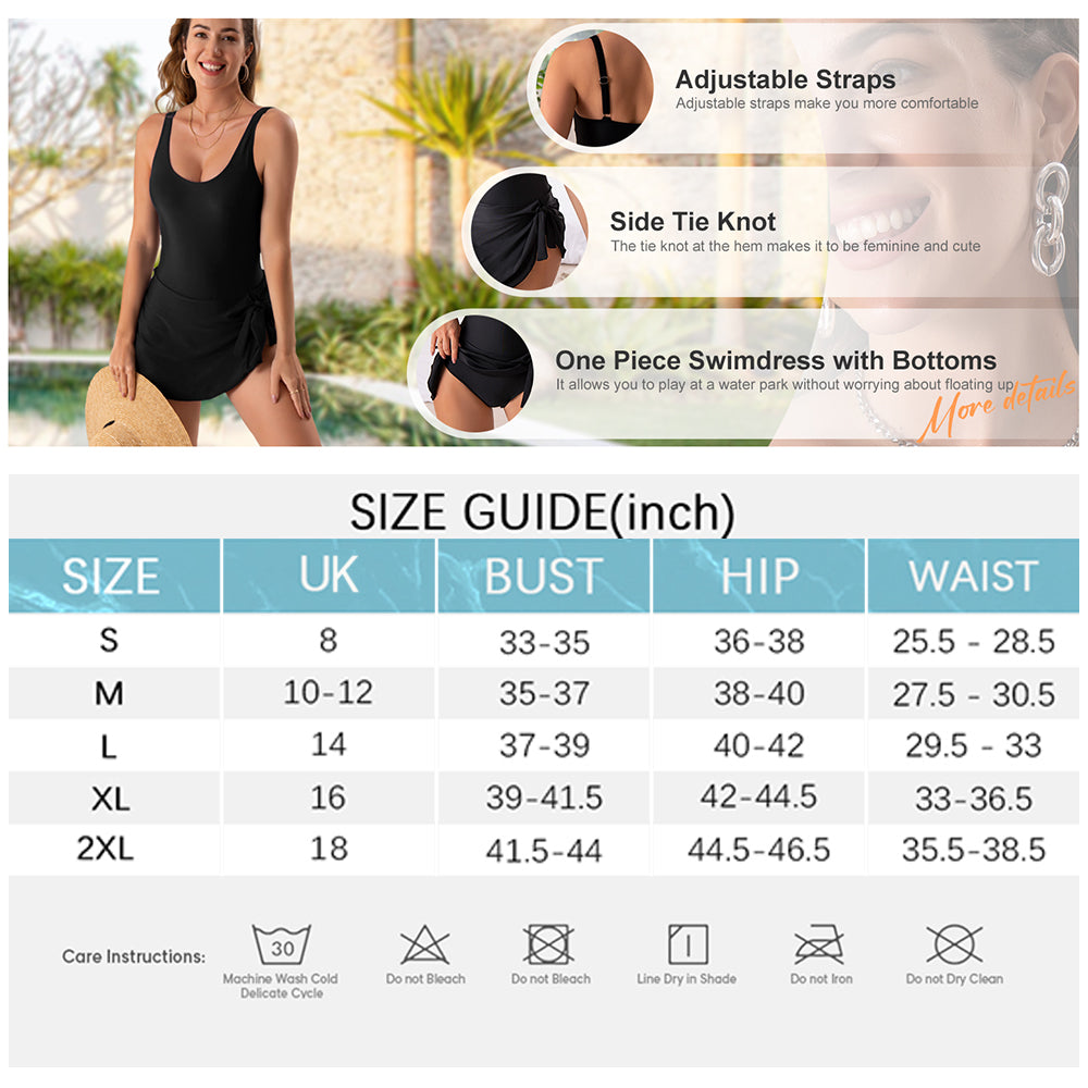 👙Last Day Special Price!!💃Women's One Piece Tummy Control Tie Knot Swimsuit