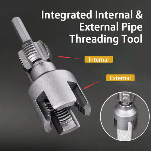 🔥Integrated Internal & External Pipe Threading Tool