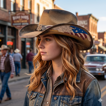 America 250 Patriot Cowboy Hat - Celebrate America's 250th Anniversary With Strength, Freedom & Pride
