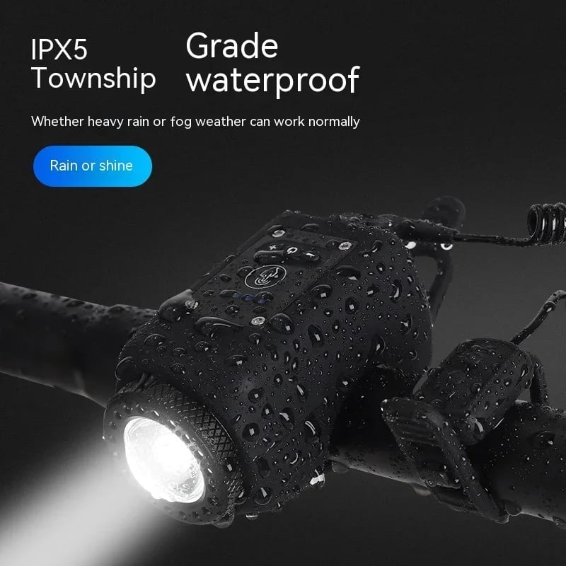 Bike Electronic Horn with Large Range Floodlight