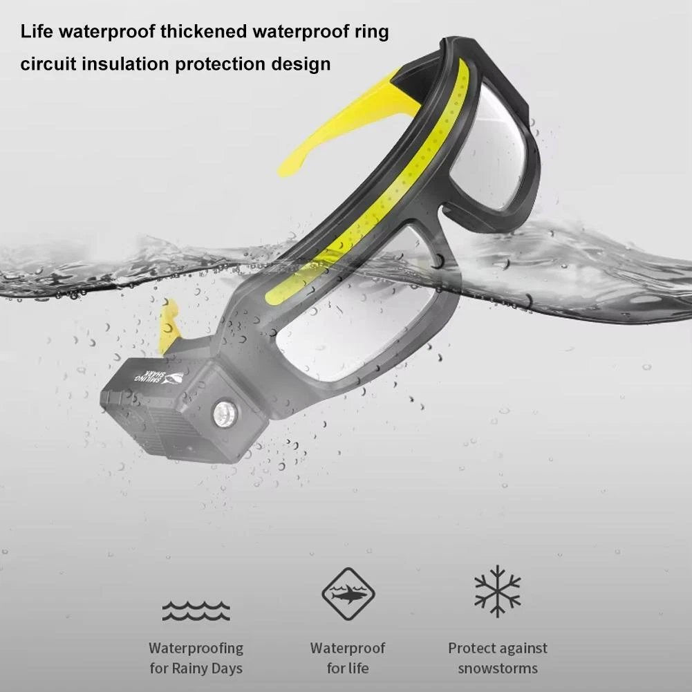 🔥Limited-time discount of 49%🔥🕶️Rechargeable LED sports-sensing glasses light🕶️