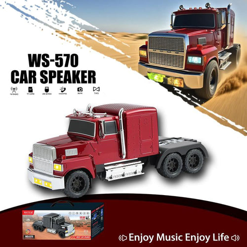 🔥LAST DAY ONLY 49% OFF🔥🚚WSTER WS-570 Big Truck Model Bluetooth Speaker with USB TF Card AUX FM Radio TWS Pairing