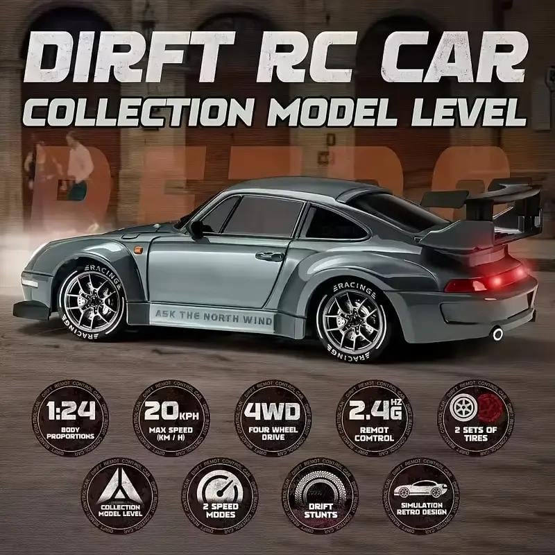 🎄Gifts For Children🎁🏀RC Drift Racing Car 1:20 Scale Model with 2.4GHz Remote 360° Spins & LED Lights