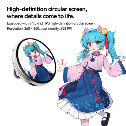 🔥Digital Badge Photo Video GIF Display Screen Pins Pixel Touchscreen Lightweight 500mAh