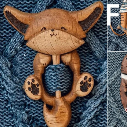 Wooden Animal Brooches
