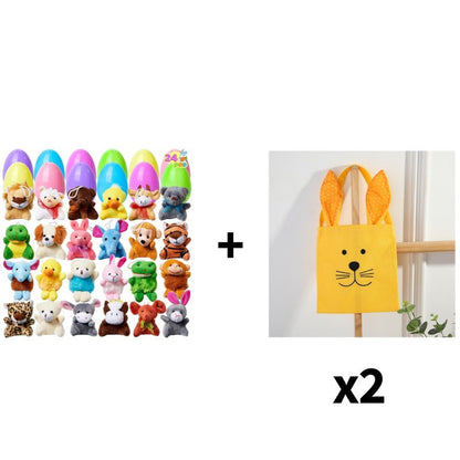 🎁Easter Hot Sale😍Prefilled Easter Eggs, Filled with Plush Animal Toys - Water-Resistant Plastic Shells