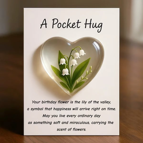 🎁🌺Birth Flower Pocket Hug