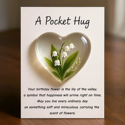 🎁🌺Birth Flower Pocket Hug