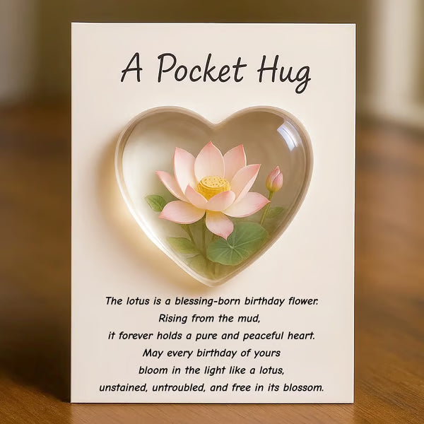 🎁🌺Birth Flower Pocket Hug