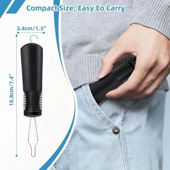 Button Hook and Zipper Pull One Hand Buttons aids