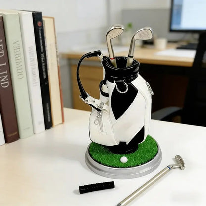 ⛳Golf Pen Holder + 3-Pen Set🏌️‍♂️Elevate Your Office Desk – A Hole-in-One for Style & Function