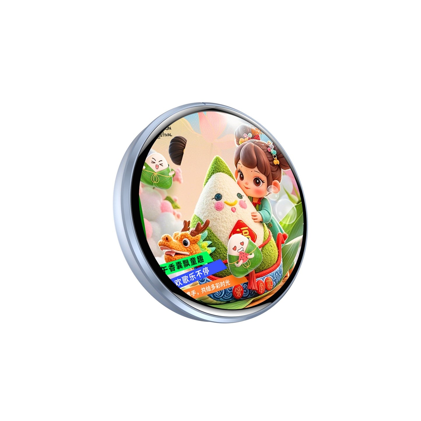 🔥Digital Badge Photo Video GIF Display Screen Pins Pixel Touchscreen Lightweight 500mAh