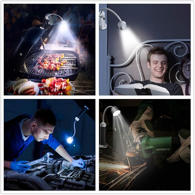 BBQ Grill Light – 360° Flexible Gooseneck LED Light with Magnetic Base