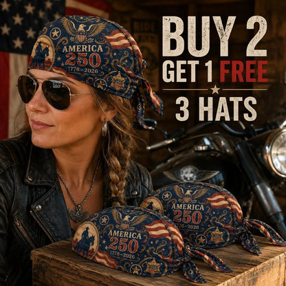 America 250 Cycling Pirate Hat / Biker Headwrap