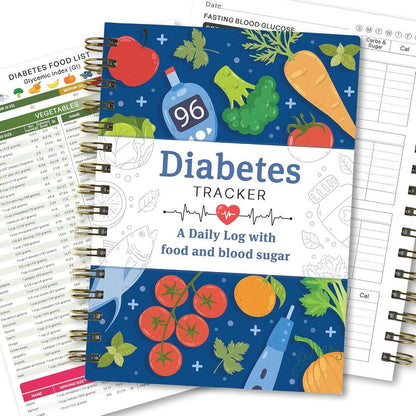📘✨Special for Diabetes - Diabetes Tracker Book with Food List