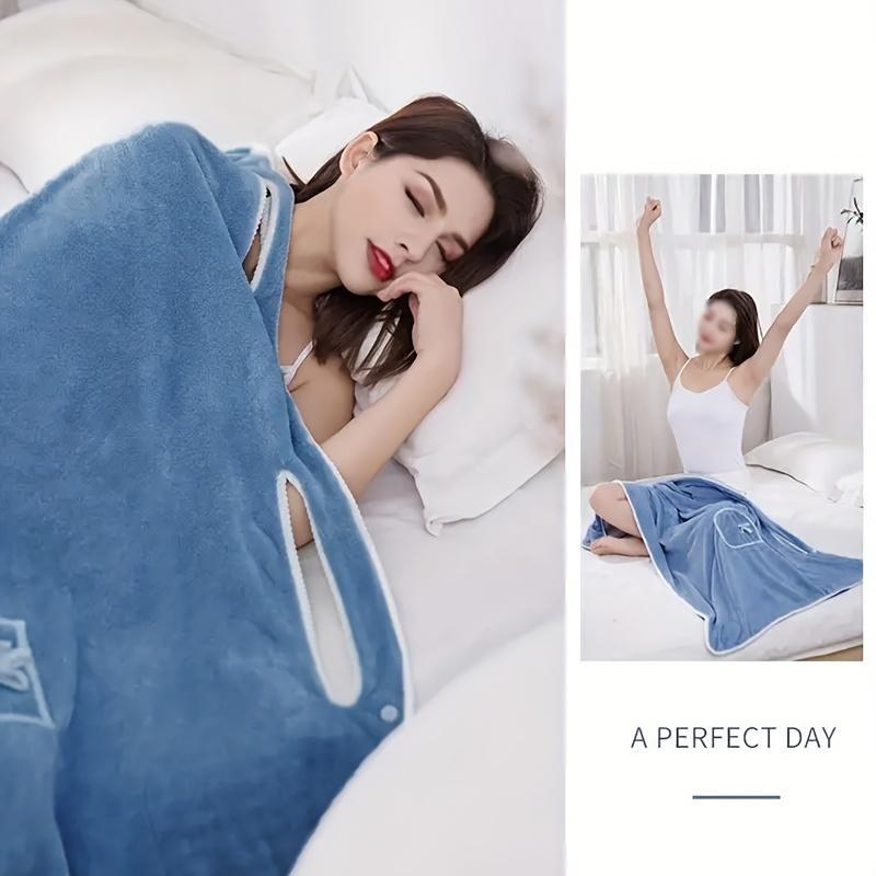 🏆 50K+ SOLD! ✨ Plus Size Women's Wearable Shower Skirt