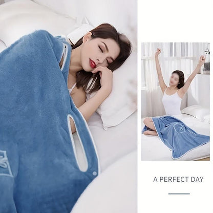 🏆 50K+ SOLD! ✨ Plus Size Women's Wearable Shower Skirt