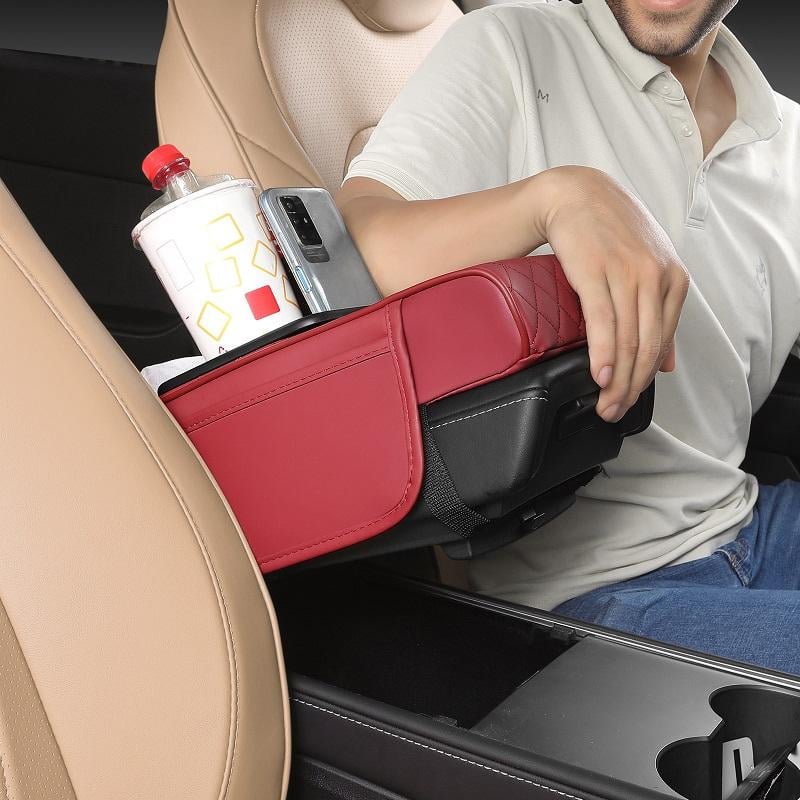 ⏰Final 3 Hours: Only ＄33.99🎉Multifunctional PU Leather Car Armrest Box Mat