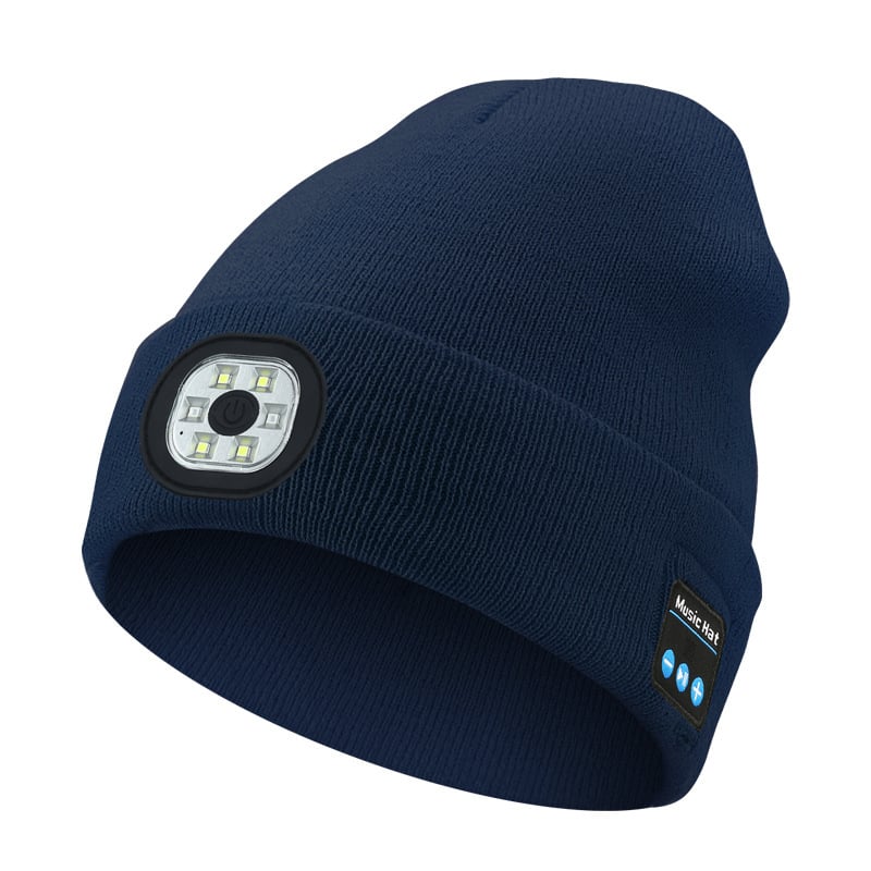 ❄️Winter— Gift Bluetooth Beanie with LED Headlight and Removable Speakers