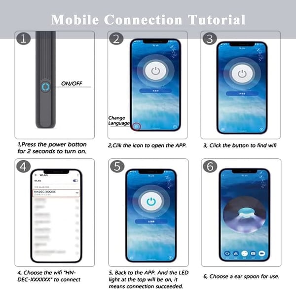 1080P Ear Wax Removal