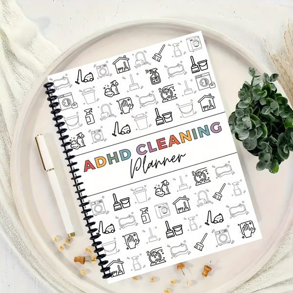 📅 New Release📕2026 version ADHD Cleaning Planner - Cleaning Schedule and Checklist Organizer for Adults and Teens