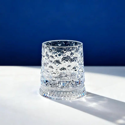 ✨ 360° Spinning Crystal Glass – Luxury Star-Cut Barware