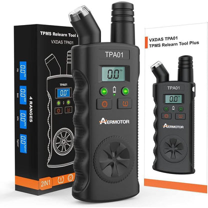 TPMS 2-in-1 Relearn Tool & Digital Tire Pressure Gauge