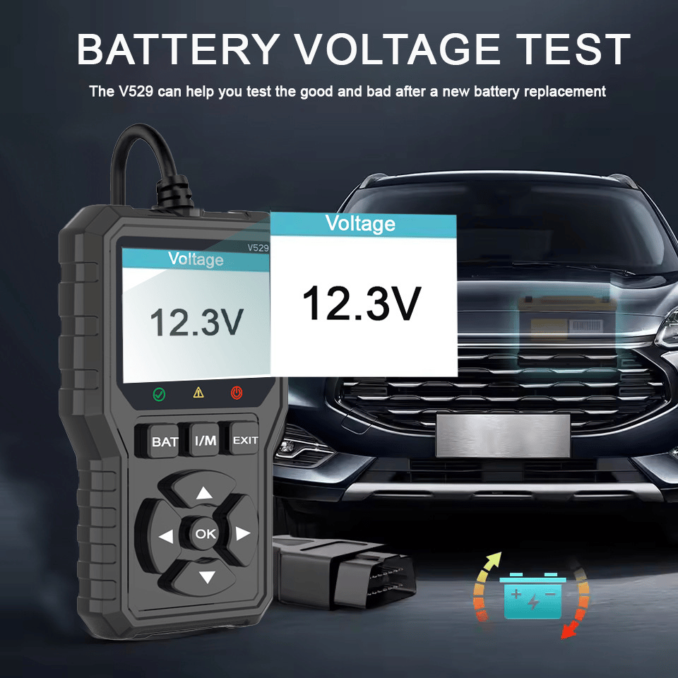 🚗 OBD2 Advanced Diagnostic Tool – Professional Engine Code Reader 🔧