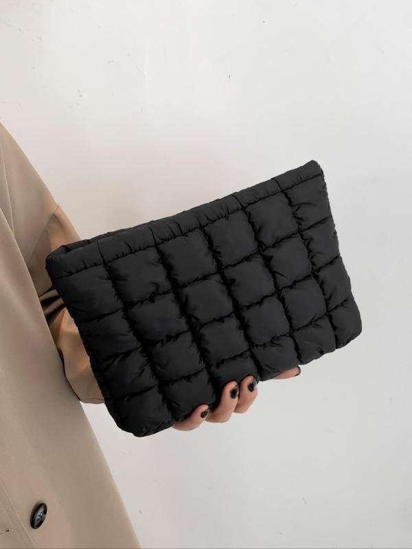 ✨Solid Color Quilted Design Clutch
