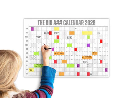 🔥📅The Big A## 2026 Wall Calendar - Flexible Dry-Erase Material ✍️Design Your Amazing Year!🏃