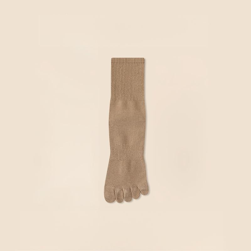 Five‐Toe Cotton Socks — Odor‐Control & Breathable