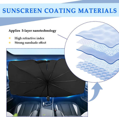 🔥Last Day 49% OFF - 2026 Upgraded Car Windshield Sun Shade Umbrella