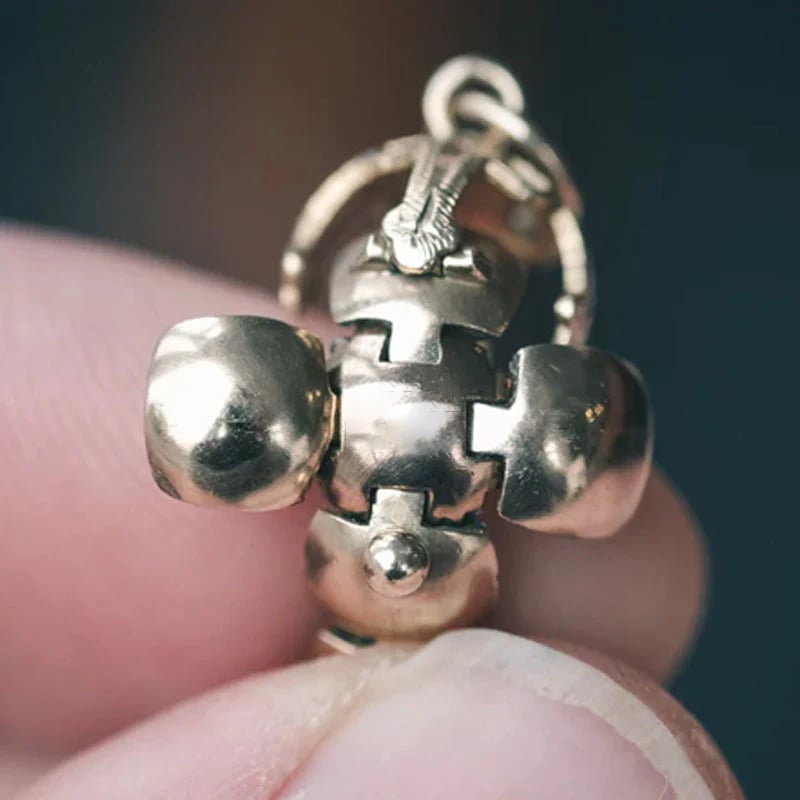 🔮 Mini Masonic Pendant – Transformable Sphere, Unique Symbolic Jewelry! 🔥