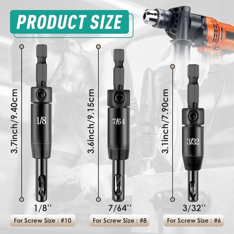 2026 Upgraded Self Centering Drill Bit Set Vix Bits(4PCS)