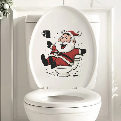Christmas toilet stickers