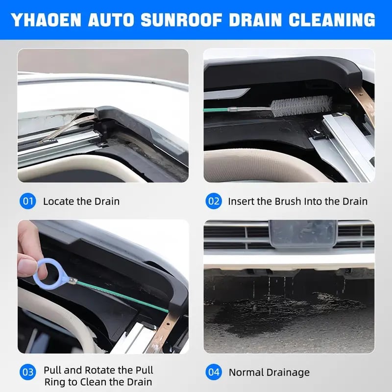 Car Sunroof Drain Clog Remover - 197inch(5m)