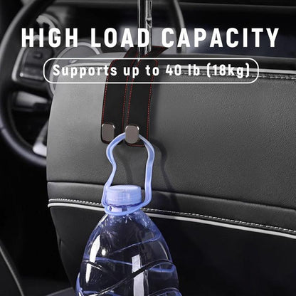 🔥🚗Car Seat Back Alcantara Storage Hook 💥Double Hook Holder for Convenient Storage