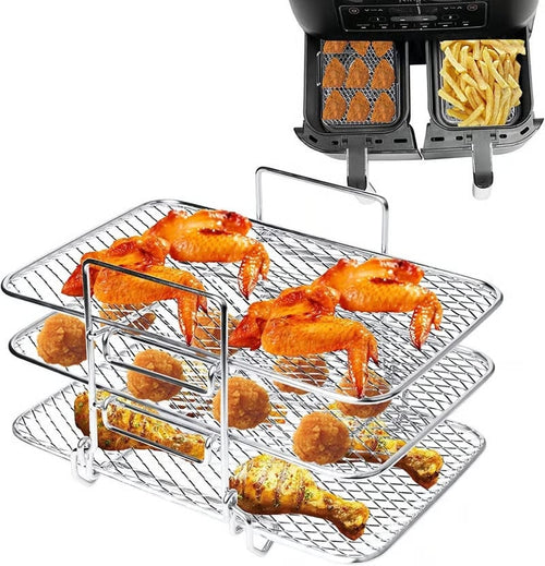 Air Fryer Rack, 304 Stainless Steel Toast Rack, Multi-Layer Grill, Grill
