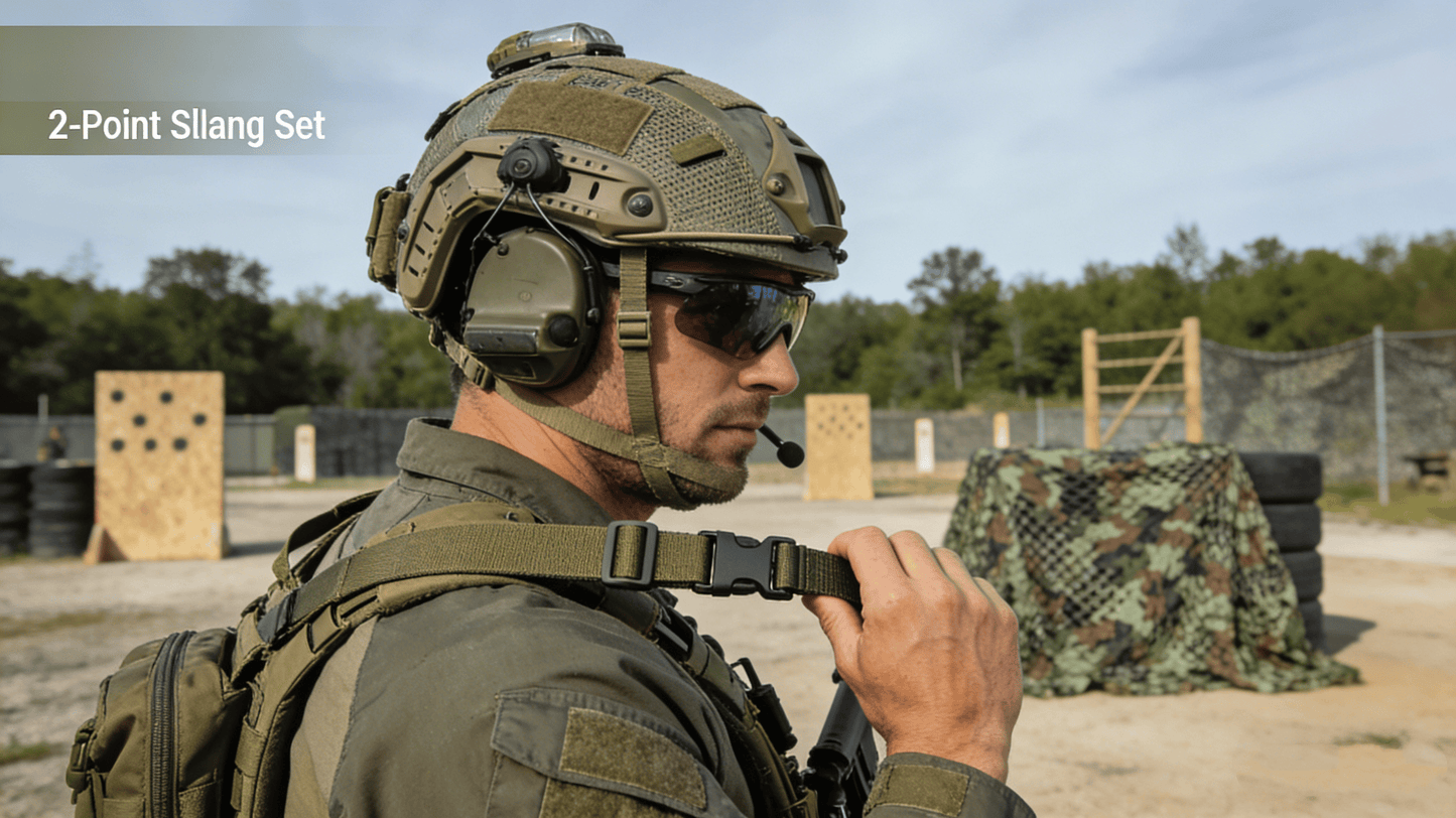 2-Point Sling Set with Fast Adjust Mount Straps and QD Swivels